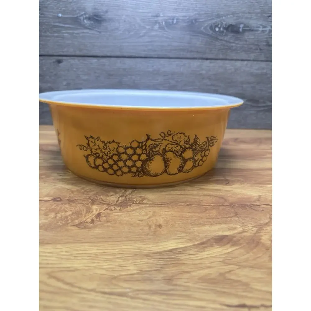Vintage Pyrex Old Orchard Big Bertha #664 Casserole Dish 4 Quart~No Lid